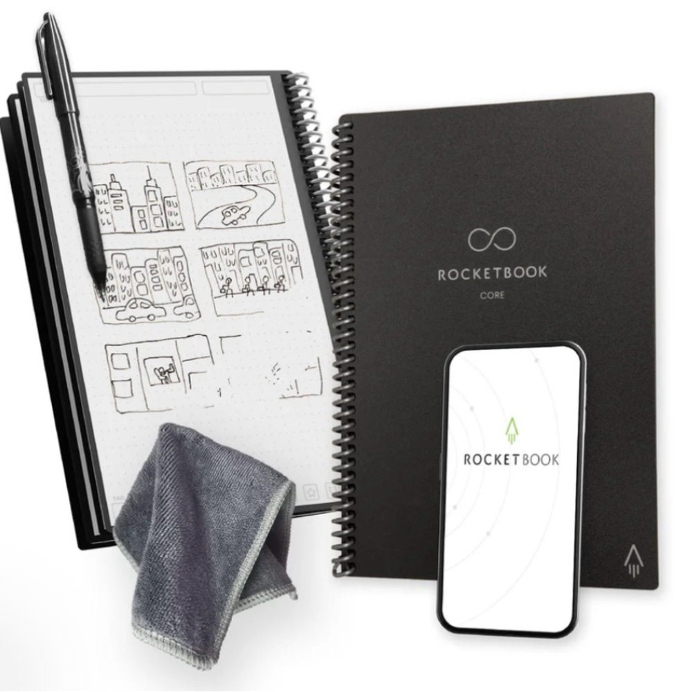 Rocketbook Core Smart Reusable Notebook - Black